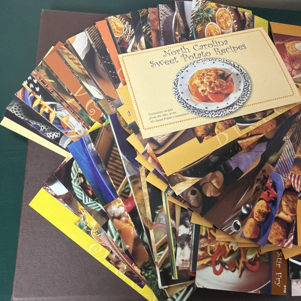 Vintage Recipe Cards Lot North Carolina Sweet Potato Recipes‎ 80 Pack Cooking